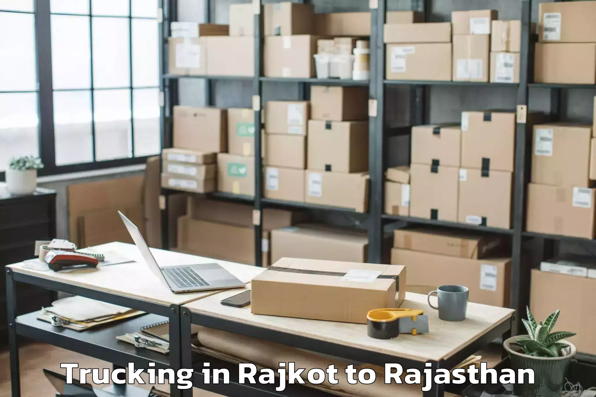 Top Rajkot to Bagidora Trucking Available